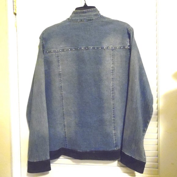DG2 by Diane Gillman Embellished Denim Jacket Size 14 - Picture 7 of 7